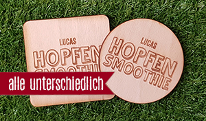 Hopfen Smoothie - Jeder Bierdeckel ein anderer Name