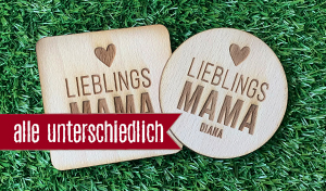 Lieblingsmama - Jeder Bierdeckel ein anderer Name 