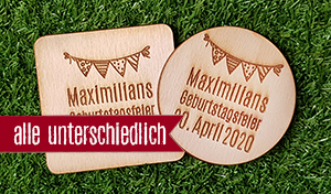 Girlande - Jeder Bierdeckel ein anderer Name