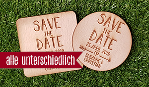 Save the date - Jeder Bierdeckel ein anderer Name