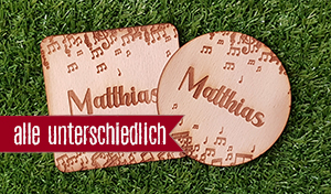 Noten - Jeder Bierdeckel ein anderer Name