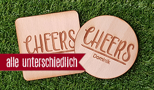 Cheers - Jeder Bierdeckel ein anderer Name