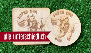 Superopa - Jeder Bierdeckel ein anderer Name 