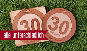 Verkehrsschild - Jeder Bierdeckel ein anderer Name