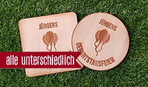 Luftballon - Jeder Bierdeckel ein anderer Name