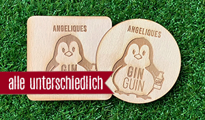 GinGuin - Jeder Bierdeckel ein anderer Name 