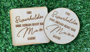 Superheldin Mama - Jeder Bierdeckel ein anderer Name