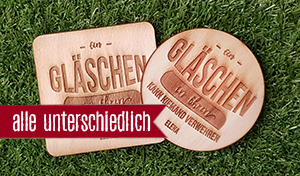 Gläschen in Ehren - Jeder Bierdeckel ein anderer Name