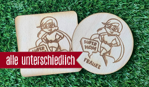 Super Mom - Jeder Bierdeckel ein anderer Name 