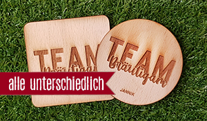 Team Bräutigam - Jeder Bierdeckel ein anderer Name