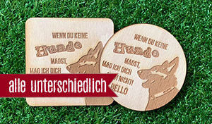 Hundeliebe - Jeder Bierdeckel ein anderer Name 