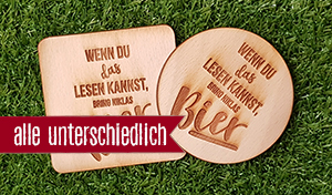 Bring Bier - Jeder Bierdeckel ein anderer Name