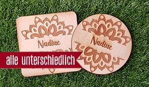 Blumenkreis - Jeder Bierdeckel ein anderer Name