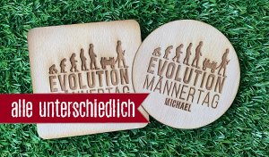 Evolution - Jeder Bierdeckel ein anderer Name 